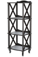 Этажерка-стеллаж Джульетта 3 уровня 49,4х40,4х132,4 см (венге)