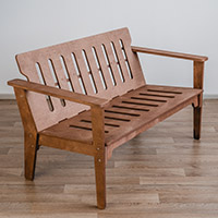 Диван без отделки (пропитка орех)