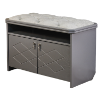 Банкетка Патриция 2 80х39х49 см (UltraSmoke, серый ясень)