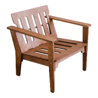 Кресло садовое (пропитка орех)