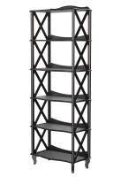 Этажерка-стеллаж Джульетта 5 уровней широкая 75х41,5х209 см (венге)