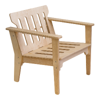 Кресло без отделки (садовое)