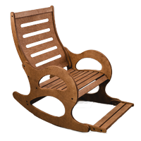 Кресло качалка Бриз (пропитка орех)