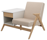 Комбо Сканди 103x78,5x79,3 см (дуб, молочный дуб, UltraSand, белый кант)