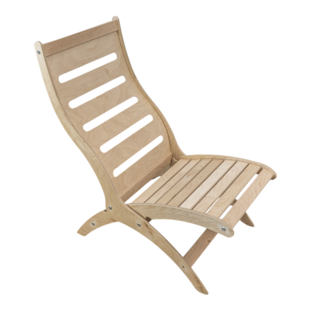 Шезлонг разборный без отделки