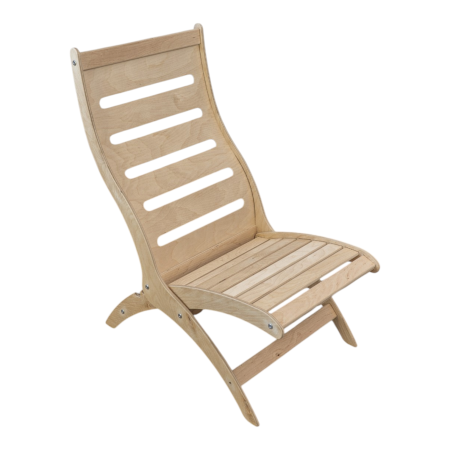 Шезлонг разборный без отделки