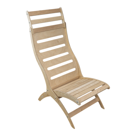 Шезлонг разборный без отделки