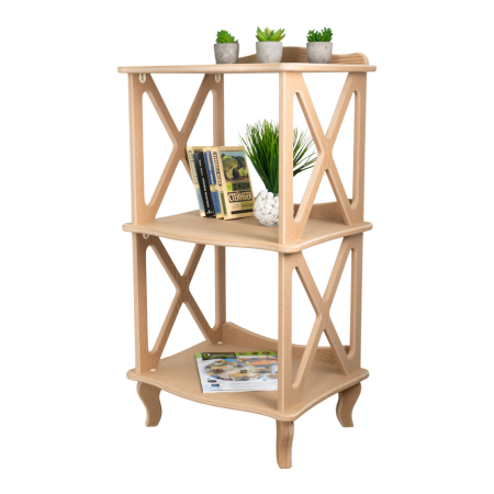 Этажерка - стеллаж Джульетта - 2 ур. без отделки