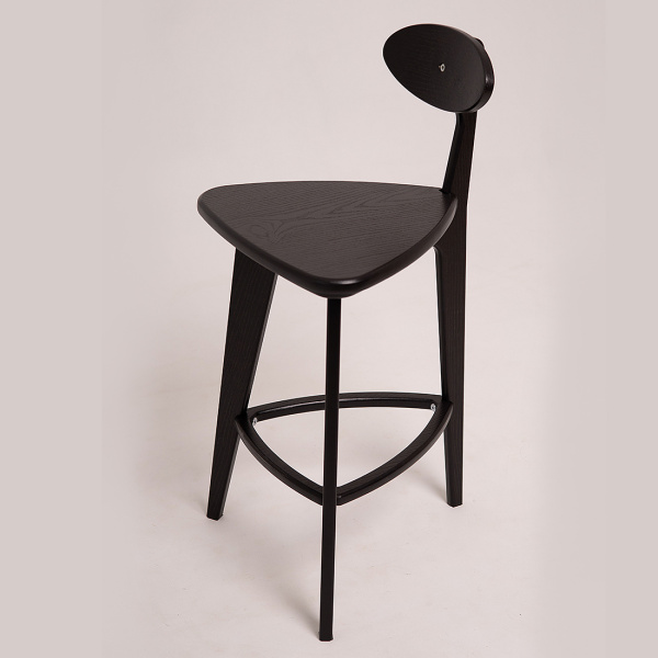 Полубарный стул 3 прямые ноги (венге)