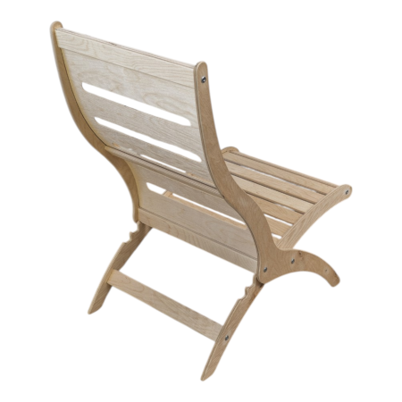 Шезлонг разборный без отделки