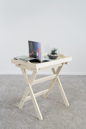 Складной столик Лотос (молочный дуб)