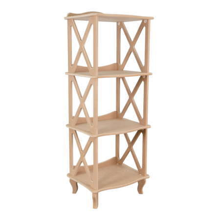 Этажерка - стеллаж Джульетта - 3 ур. без отделки