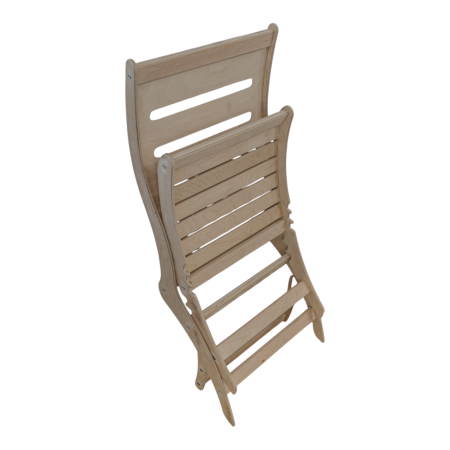 Шезлонг разборный без отделки