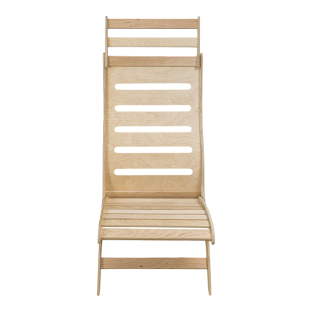 Шезлонг разборный без отделки