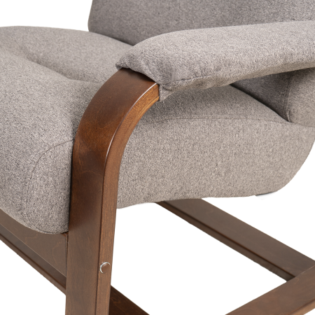 Кресло для отдыха Марго (RunaTaupe, орех антик)