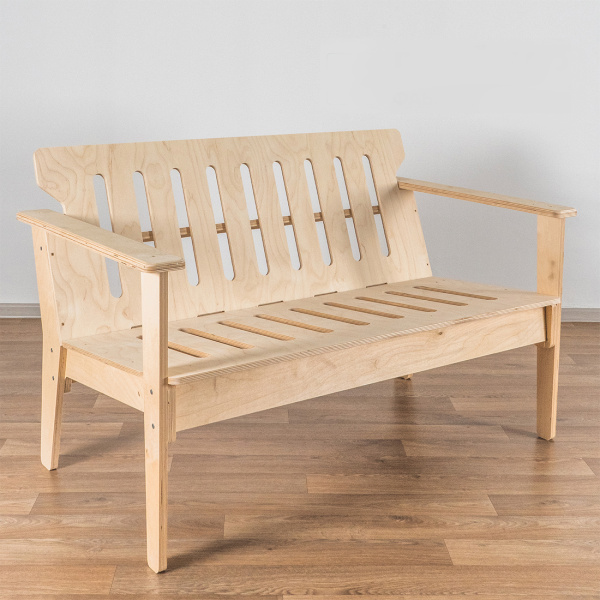 Диван без отделки (садовый)