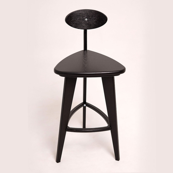 Полубарный стул 3 прямые ноги (венге)