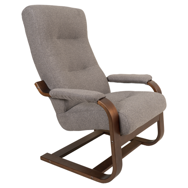 Кресло для отдыха Марго (RunaTaupe, орех антик)