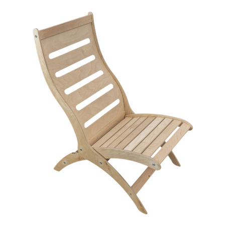 Шезлонг разборный без отделки