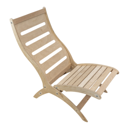 Шезлонг разборный без отделки